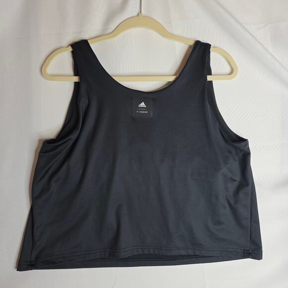 Adidas 11 Honore 1X Black Tank top Built in Non padded Bra. Wide Strap. Actives - Picture 2 of 12